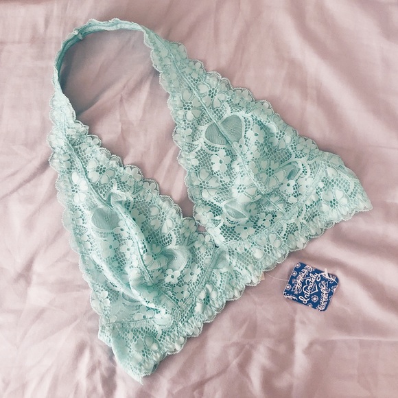 Free People Other - NWT Free People Galloon Lace Halter Bra Medium